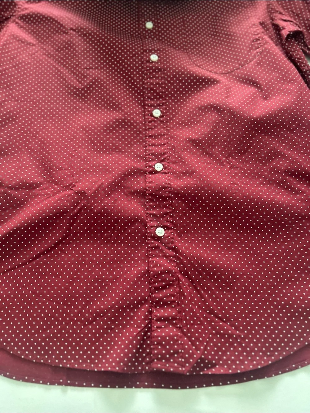 J. Crew Men's Button-Down Shirt in Deep Berry Red